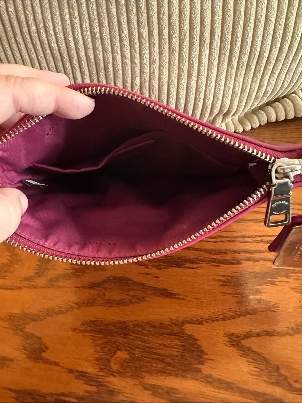 Coach Pebble Leather Crossbody in Burgundy - Picture 13 of 13